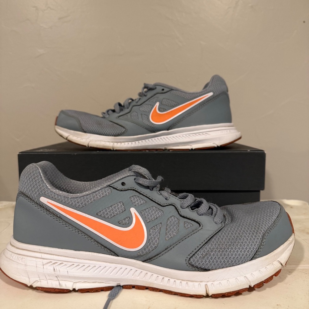 Nike Dart 11‎ Running Shoes Women 9 Grey Orange 684765-004 Good Sneakers